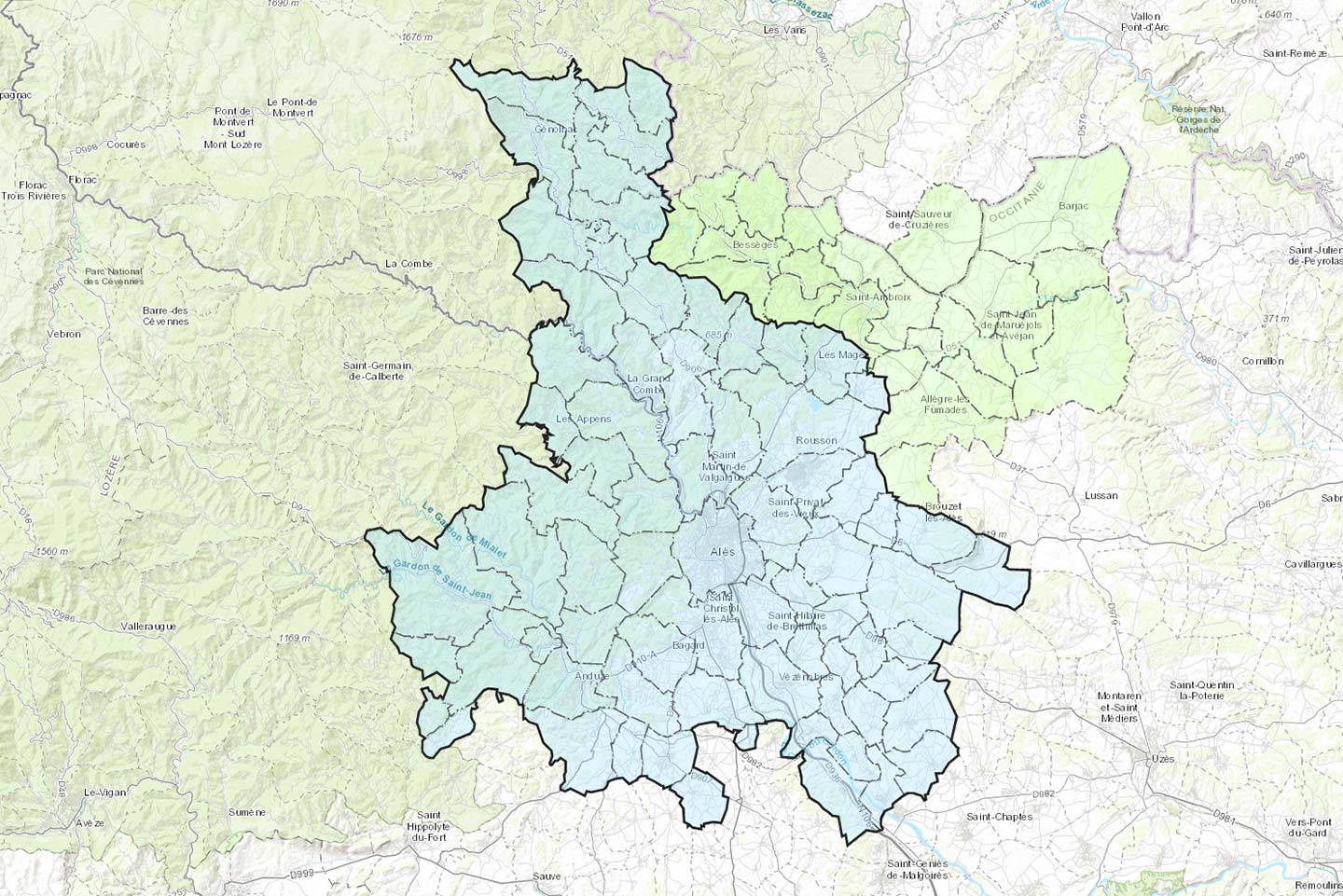 Décrypter 72 Imagen Carte Géographique Les Cévennes Carte Vn 4506